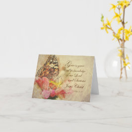 Tarjeta Grace Bible Verse (KJV) Rezando por ti cristiano