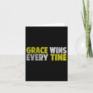 Tarjeta Grace gana cada vez que la fe motivacional es cris