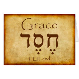 TARJETA GRACE HEBREW