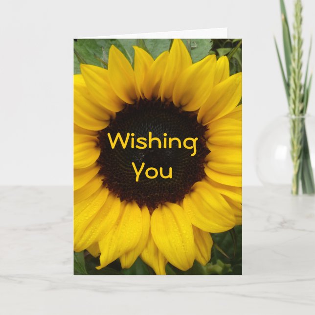 Tarjeta Gracia del girasol (Anverso)