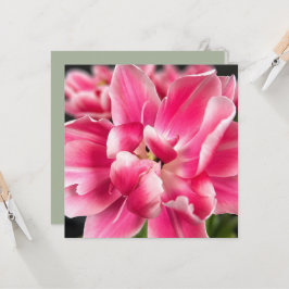 Tarjeta Gracia en cada estación | Tulipán Rosa Descargable