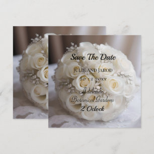Tarjeta "Gracia eterna: un tema de Rosas Bodas blancos"