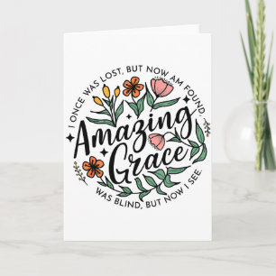 Tarjeta Gracia Increíble Flor Silvestre Cristiana Jesús Fe