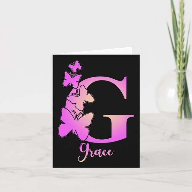 Tarjeta Gracia nuevo año escolar (Anverso)