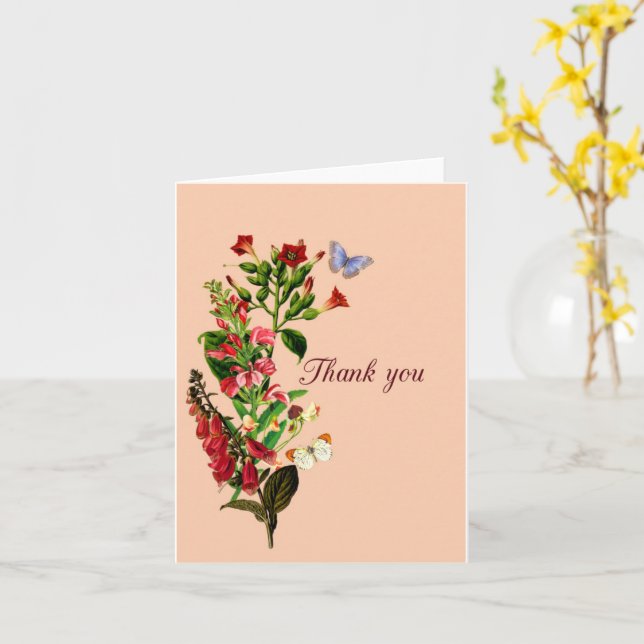 Tarjeta Gracias (flor amarilla)