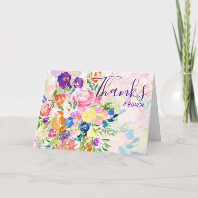 Tarjeta Gracias a Bunch (Anverso)