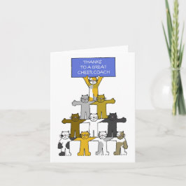 Tarjeta Gracias a Cheer Coach