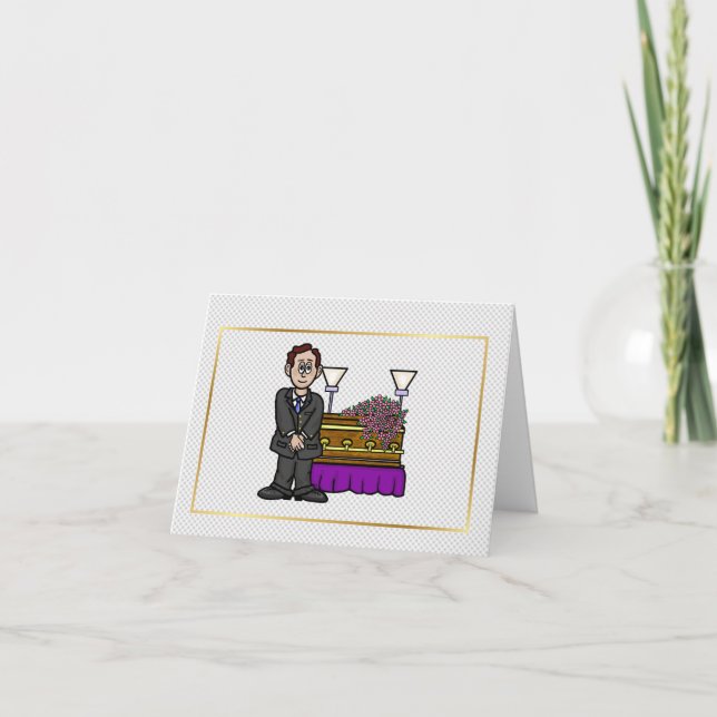 Tarjeta Gracias A Funeral Home Greeting Card (Anverso)