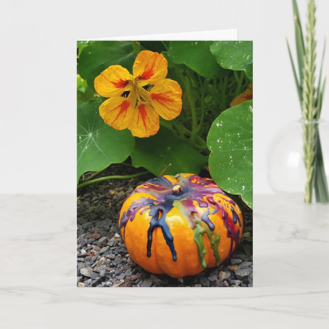 Tarjeta Gracias a la calabaza (Anverso)