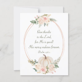 Tarjeta Gracias a la Llanura de Acción de Gracias de la Bi