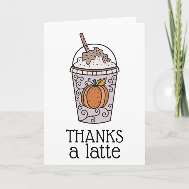 Tarjeta Gracias a Latte Gracias Card (Anverso)