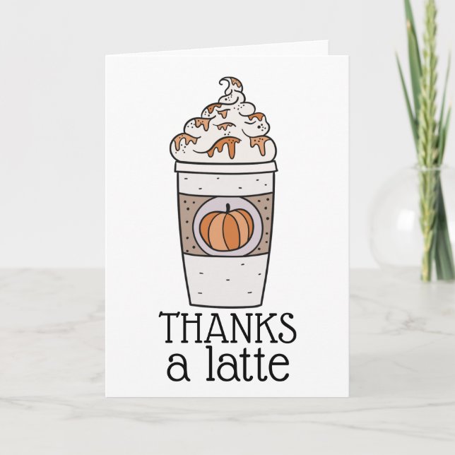 Tarjeta Gracias a Latte Gracias Card (Anverso)