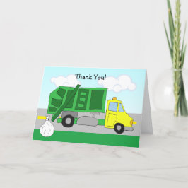 Tarjeta Gracias a los trabajadores de eliminación de resid