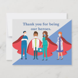 Tarjeta Gracias a los trabajadores de la salud Enfermera M