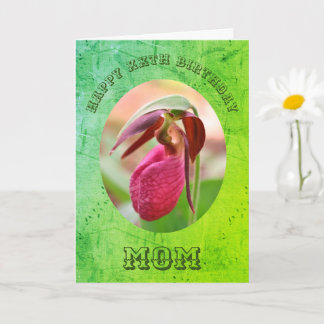 Tarjeta Gracias a mamá Lady Slipper Birday