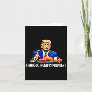 Tarjeta Gracias a Trump, presidente de la República, es gr