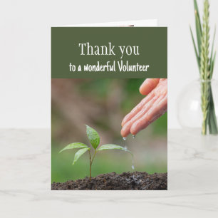 Tarjeta Gracias a un voluntario maravilloso