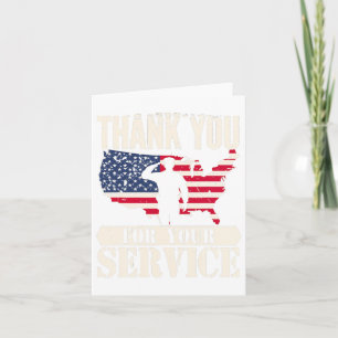 Tarjeta Gracias al ejército de veteranos estadounidenses p