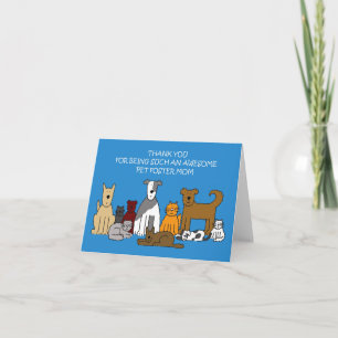 Tarjeta Gracias al Mascota Foster Mom
