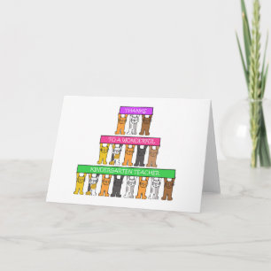 Tarjeta Gracias al profesor de guardería