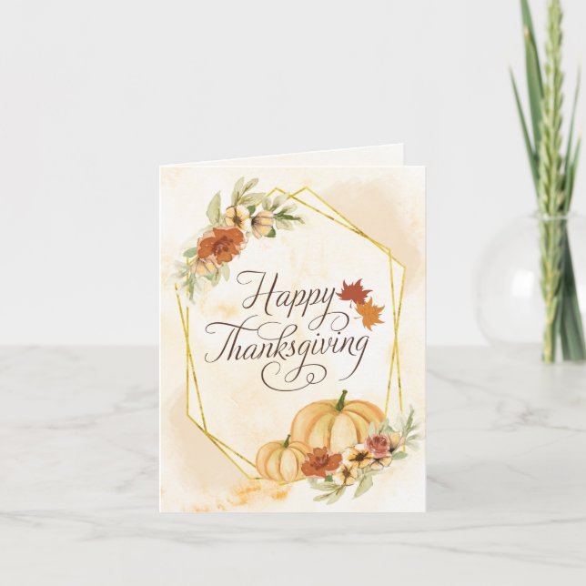 Tarjeta Gracias al Señor Biblia Verse Acción de Gracias (Anverso)
