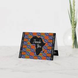 Tarjeta Gracias Boda Card Africa Inspired Kente K48
