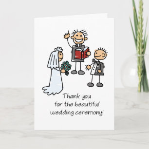 Tarjeta Gracias Boda Oficial Palo Figuras