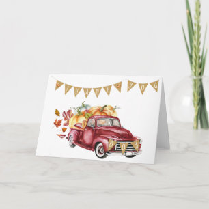Tarjeta Gracias Call Truck Boy Baby Shower