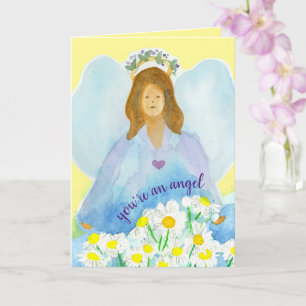 Tarjeta Gracias Cuidador Eres un Angel Healthcare