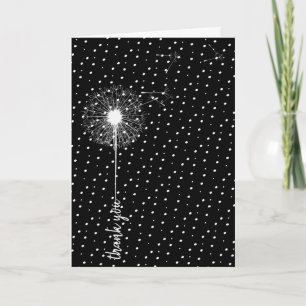 Tarjeta Gracias Dandelion On Dots