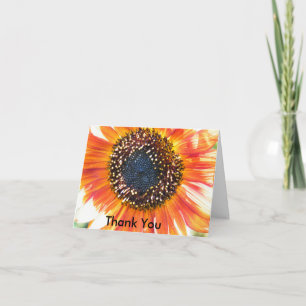 Tarjeta "Gracias" de girasol