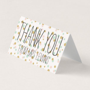 Tarjeta Gracias de la Sra (Profesora) Recién Casada