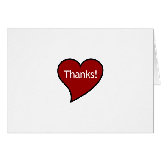 Tarjeta ¡Gracias de mi corazón!