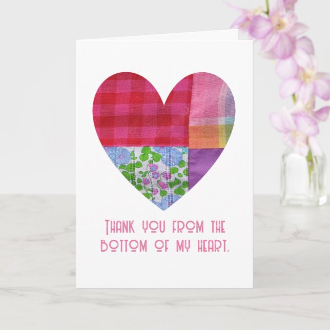 Tarjeta Gracias desde el fondo de mi corazón, personalizad (Orquídea)