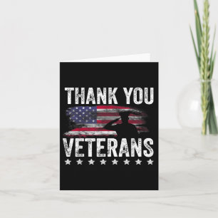 Tarjeta Gracias Día de los Veteranos Día Memorial Patrióti