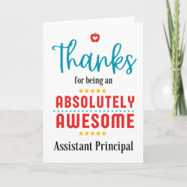 Tarjeta Gracias Directora Auxiliar, Gracias Por Su Increíb