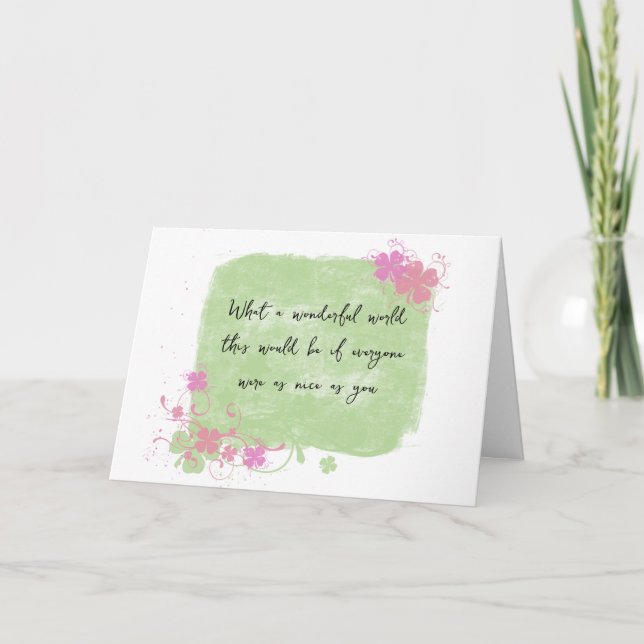Tarjeta Gracias Diseño (Anverso)
