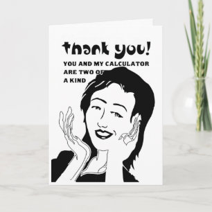 Tarjeta gracias divertidas