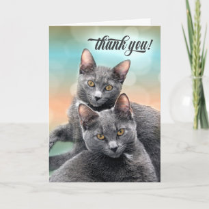 Tarjeta Gracias Dos Gris Gris