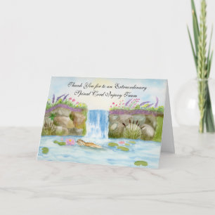 Tarjeta Gracias Equipo Espinal Cascada de Otter Woodland