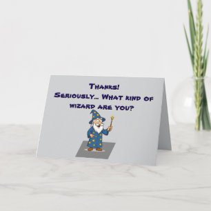 Tarjeta 🧙 ‍ ♂️ "Gracias, Gloriosa Mago"