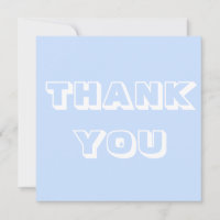 Gracias, gracias, blanco azul claro