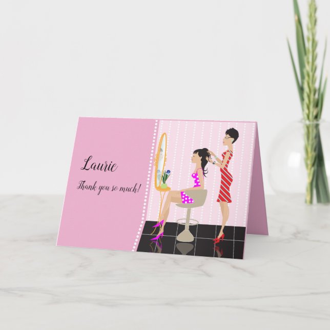 Tarjeta ¡Gracias Hairdresser! (Anverso)