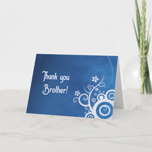 Tarjeta Gracias hermano (Anverso)