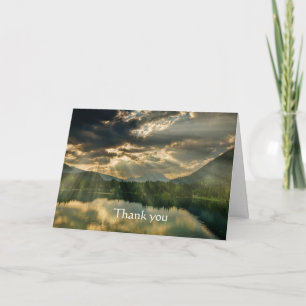 Tarjeta Gracias Hermosa Escritura De Amanecer De Luz