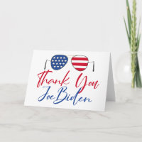 Gracias Joe Biden American Flag Card