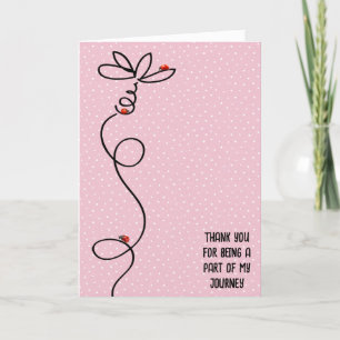 Tarjeta Gracias Ladybugs En Daisy Doodle