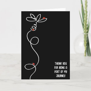 Tarjeta Gracias, Ladybugs On Doodle Daisy