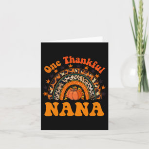 Tarjeta Gracias Nana Por La Caída De La Calabaza De Acción