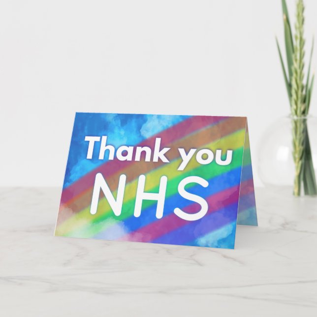 Tarjeta Gracias nhs (Anverso)